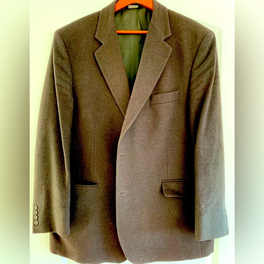Brooks Brothers Dark Olive Wool Sport Coat - 46R